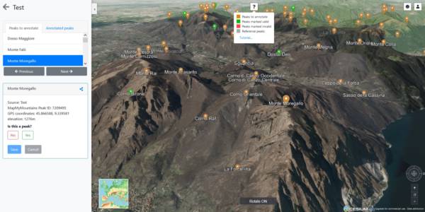 Annotation View - 3D globe